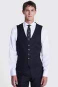 Regular Fit Charcoal Twill Waistcoat image