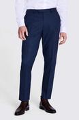 Tailored Fit Blue Flannel Trousers image