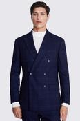 Tailored Fit Navy Black Check Suit image
