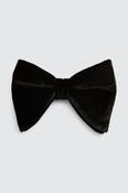 Black Floppy Velvet Pre-Tied Bow Tie image