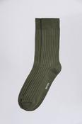 Olive Ribbed Socks image