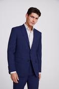 Italian Tailored Fit Blue Check Waistcoat image