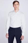 Regular Fit White Cotton Twill Shirt image