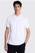 White Cotton Piqué Polo Shirt image
