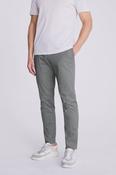 Slim Fit Grey Cotton-Stretch Chinos image