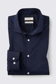Slim Fit Dark Blue Stretch Shirt  image