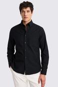 Black Washed Cotton Oxford Shirt