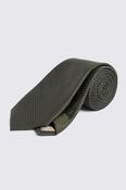 Olive Green Textured Tie image