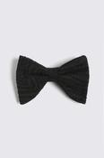 Black Textured Oversized Bow Tie image