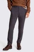Charcoal Wool Flannel Trousers image