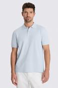 Light Blue Cotton Piqué Polo Shirt image