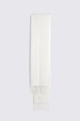 Winter White Cashmere Blend Scarf image