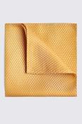 Yellow Textured Pocket Square image