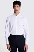 Tailored Fit White Dobby Cotton Shirt image