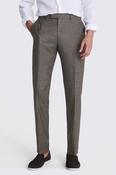 Italian Tailored Fit Brown Trousers image