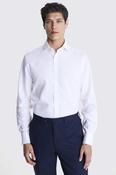 Tailored Fit White Royal Oxford Non Iron Cotton Shirt image