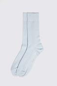 Light Blue Fine Ribbed Socks image