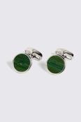 Jade Stone Round Cufflinks image