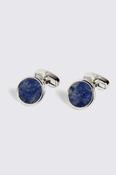 Blue Aventurine Stone Round Cufflinks image