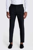 Tailored Fit Black Linen Dress Trousers image
