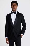 Tailored Fit Black Linen Dress Trousers
