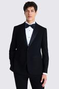 Slim Fit Black Wool Notch Lapel Tuxedo image