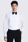 Regular Fit White Pleated Dress Shirt image