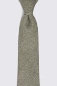 Italian Sage Silk Semi-Plain Tie  image