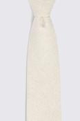 Italian Neutral Silk Semi-Plain Tie 