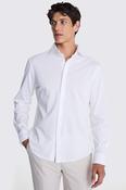 Italian White Piqué Knit Shirt  image