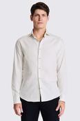 Off-White Melange Brushed Cotton Shirt image
