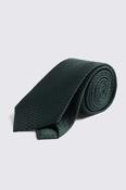 Italian Forest Green Grenadine Silk Tie