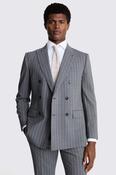 Tailored Fit Sage Stripe Performance Trousers image