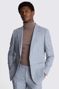 Italian Tailored Fit Light Blue Stripe Suit image