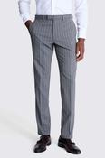 Tailored Fit Sage Stripe Performance Trousers image
