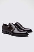 John White Monkton Brown Double Monk Shoes image