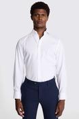 Tailored Fit White Pinpoint Oxford Contrast Cotton Shirt image