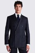 Tailored Fit Navy Check Performance Jacket image