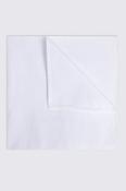 White Cotton Pocket Square image