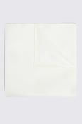 White Silk Pocket Square image