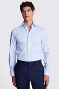 Slim Fit Sky Royal Oxford Non-Iron Cotton Shirt