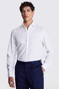 Slim Fit White Royal Oxford Non Iron Cotton Shirt