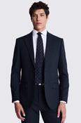 Tailored Fit Navy Check Trousers