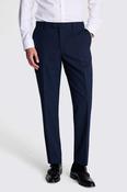 Tailored Fit Navy Check Trousers image
