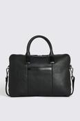 Black Grained Leather Briefcase image