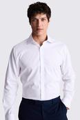 Regular Fit White Dobby Stretch Shirt image