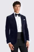 Slim Fit Ink Velvet Jacket  image