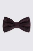 Burgundy Silk Grenadine Pre-Tied Bow Tie image