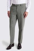 Regular Fit Sage Herringbone Trousers image