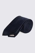 Navy Wedding Paisley Silk Tie image